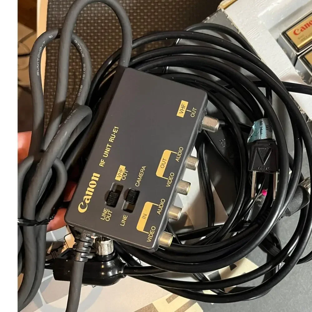 Vintage Canon AK-E1A Accessory Kit CA-E1, BC-E1,‎ RU-E1 and more